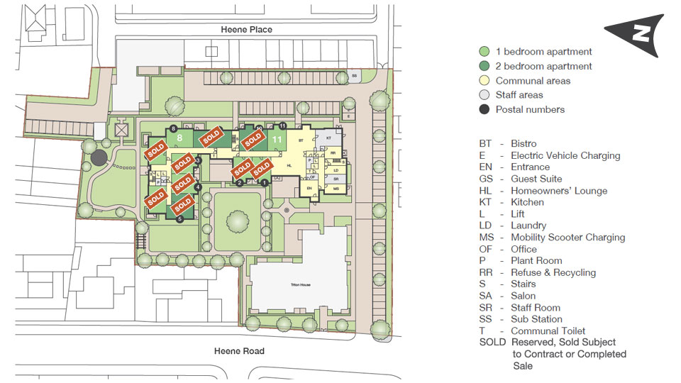 Neptune House site plan ground floor